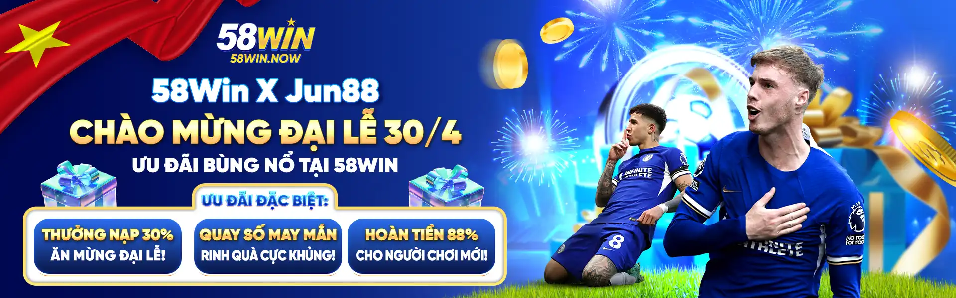 chào mừng lễ 30/4 cùng 58Win