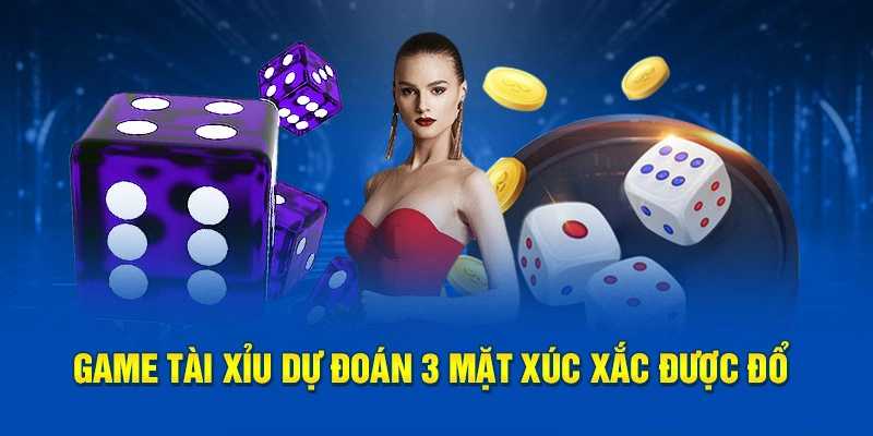 Game tài xỉu dự đoán 3 mặt xúc xắc được đổ